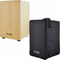 Cajon Thomann CAS-100 z werblem klon wierzba Jasny Brąz + pokrowiec
