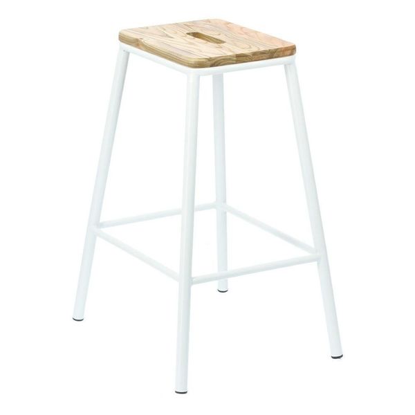 Stołek barowy Seattle White loftowy zdjęcie 4