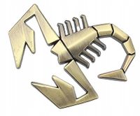 Emblemat Naklejka przestrzenna SKORPION ABARTH 500