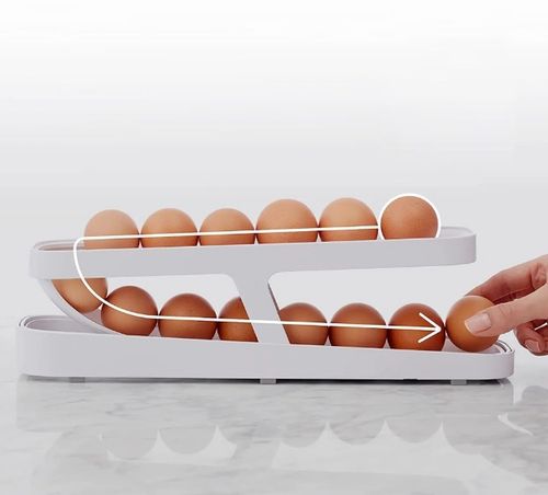 Podajnik jajek automatyczny Egg Slider do lodówki półka organizer na Arena.pl