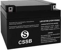 AKUMULATOR ŻELOWY BEZOBSŁUGOWY BEZAWARYJNY 12V 15Ah DO ZABAWEK KOSIAREK ITP