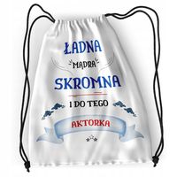 Plecak Dla Aktorki Sportowy Szkolny Worek Torba Z Nadrukiem Ze Zdjęciem