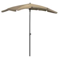 Parasol ogrodowy na słupku, 200x130 cm, kolor taupe
