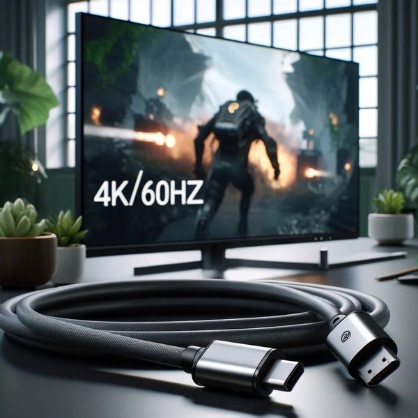 CO2 KABEL DISPLAYPORT HDMI 2.0 PRZEWÓD DP - HDMI FHD 240HZ 4K 60HZ HDR 2M zdjęcie 6