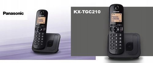 Panasonic KX-TGC210PDB Telefon bezprzewodowy czarny na Arena.pl