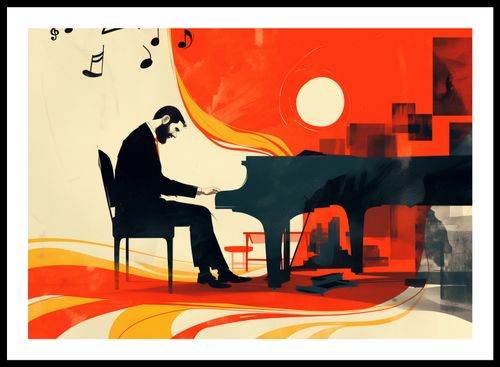 Plakat 66,5x46,5cm Pianista na Arena.pl
