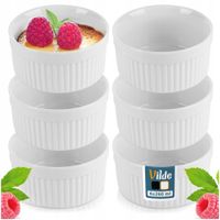Naczynie żaroodporne Vilde ceramiczne okrągłe 6x 260 ml