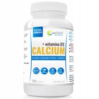 CALCIUM 1000mg D3 50mcg WAPŃ MOCNE KOŚCI 120 Kaps