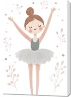 Obraz 70x100cm Wzory dla Dzieci, Dziewczynki Do Pokoju - Balet