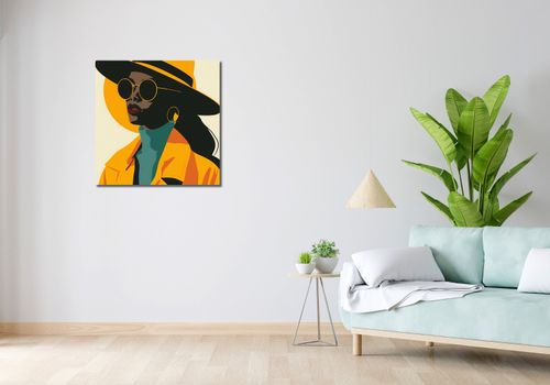 Obraz 70x70cm Żółta Stylowość na Arena.pl