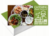 Wizytówki firmowe 200 szt RÓŻNE WZORY do wyboru CATERING OBIADY DOMOWE