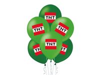 Zestaw balonów "Minecraft - TNT", 12 cali, 12 szt. [balony na hel]