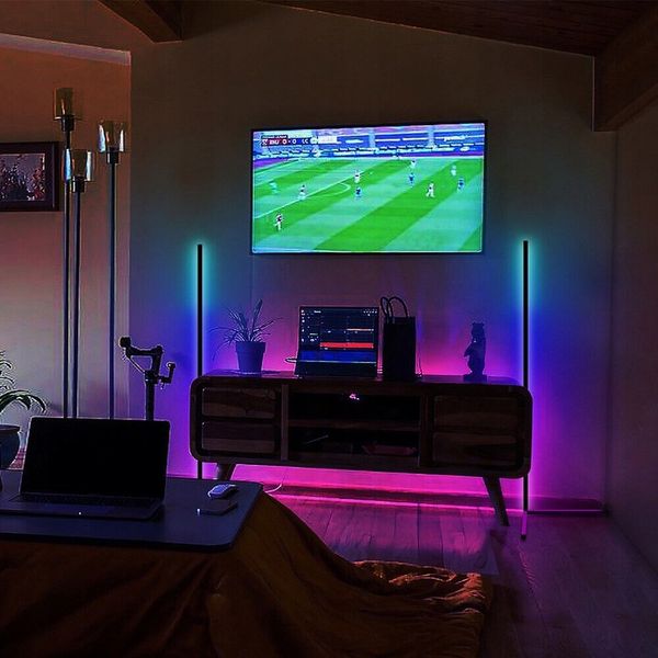LAMPA NAROŻNA PODŁOGOWA STOJĄCA LED RGB PILOT APKA zdjęcie 4