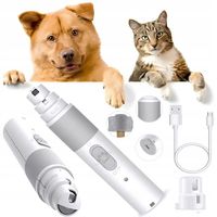 Cichy Elektryczny Pilnik Grinder Do Pazurów Psa Kota Regulacja Prędkości