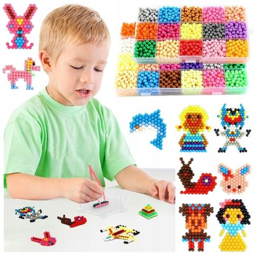 Koraliki Wodne Duży Zestaw do Tworzenia Bransoletek Biżuterii z Akcesoriami na Arena.pl