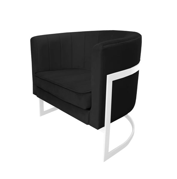 Fotel Glamour podstawa biała MG19 zdjęcie 2