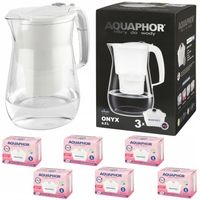 Dzbanek filtrujący AQUAPHOR Onyx 4,2L Biały Duży + 6 Filtrów Maxfor Mg
