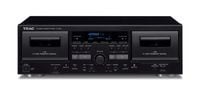 Magnetofon dwukasetowy Teac W-1200 stereo Pilot USB AUX Czarny