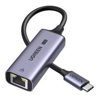adapter karta sieciowa ethernet usb-c - rj45 2.5g szary
