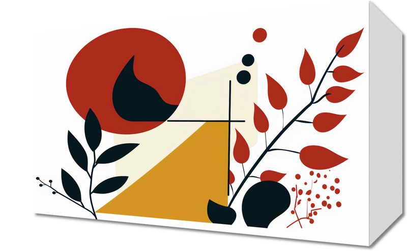 Obraz 30x20cm Ogień i Flora zdjęcie 1