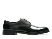 Clarks Półbuty męskie - Coling Walk - rozmiar 40 - czarne skórzane wizytowe