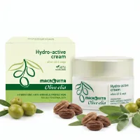 MACROVITA Olive.elia Hydro-active naturalny krem aktywnie nawilżający z bio-oliwą i szałwią do cery tłustej lub normalnej 50ml