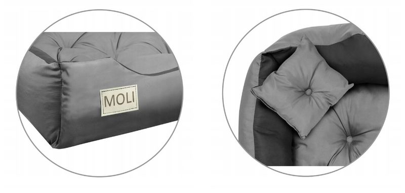 LEGOWISKO PERSONALIZOWANE MIKROFIBRA 100x75 SZARE zdjęcie 4