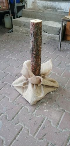 60cm Pień do choinki na pniu juta stojak naturalny choinkowy 4 nogi + juta na Arena.pl