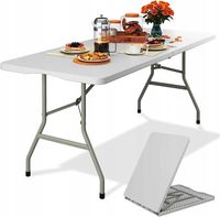 STÓŁ PROSTOKĄT CATERINGOWY KOKTAJLOWY SKŁADANY OGRODOWY BANKIETOWY WALIZKA