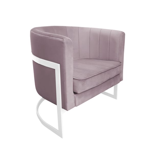 Fotel Glamour podstawa biała MG55 zdjęcie 1