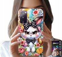 ETUI DO SAMSUNG GALAXY S20 FE - KRÓLIK WIELKANOCNY, ZAJĄC, JAJKA + SZKŁO