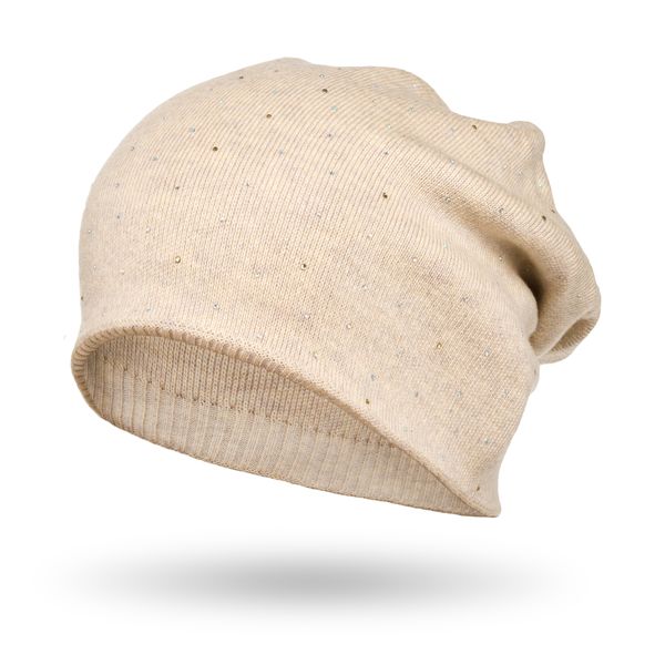 czapka ptn hat-05-7644 beige zdjęcie 3