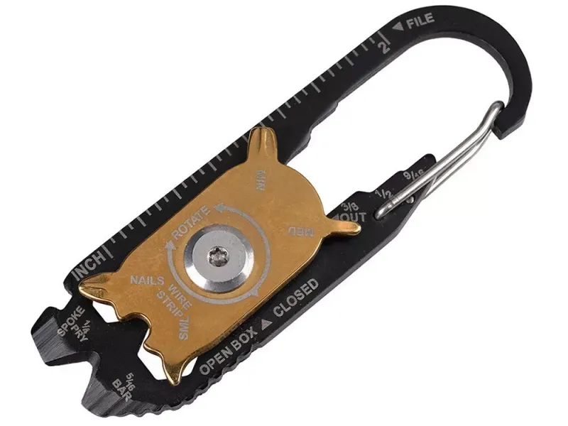 Brelok karabińczyk nóż multi-tool przeżycia 20w1 zdjęcie 11