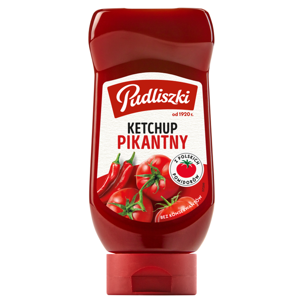 Pudliszki Ketchup pikantny 480 g zdjęcie 1