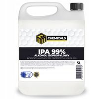 ALKOHOL IZOPROPYLOWY IPA 99% 5L bez smug IZOPROPANOL do elektroniki