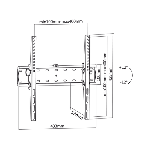 Uchwyt Cabletech do telewizora 32"-55" na Arena.pl