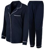 Piżama damska długa HEYO HPD06 guziki M