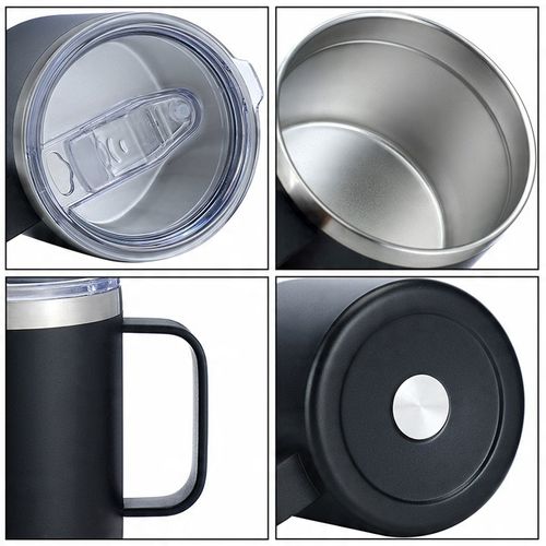 Kubek termiczny z uchwytem do Kawy Yerba Mate czarny 350ml na Arena.pl