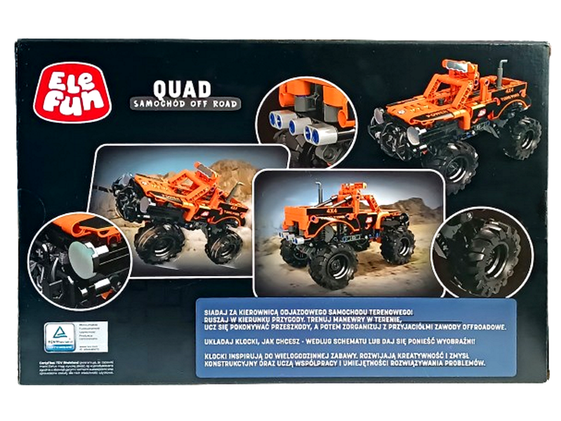 Klocki Elefun Quad - Samochód off Road C0909 zdjęcie 4