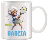 KUBEK Z NADRUKIEM ŚMIESZNY PREZENT DZIEŃ BABCI URODZINY IMIENINY BABCIA