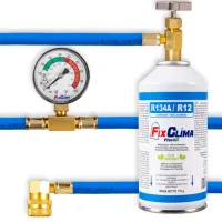 ZESTAW DO NABIJANIA KLIMATYZACJI AUT GAZ R134A CZYNNIK CHŁODNICZY KLIMY