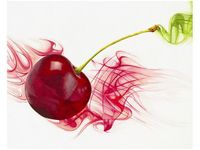 40X50CM SOCZYSTA WIŚNIA OBRAZ DRUK