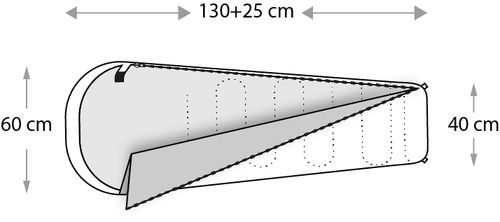 Śpiwór dziecięcy mumia kaptur pokrowiec plecak dla dzieci METEOR Ymer 155cm na Arena.pl
