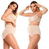 MAJTKI CIĄŻOWE FIGI BEZUCISKOWE DAMSKIE Z WYSOKIM STANEM WYSOKI STAN L/XL