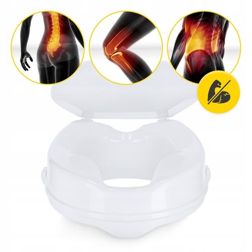 NASADKA NAKŁADKA TOALETOWA PODWYŻSZAJĄCA NA SEDES Z KLAPĄ DESKA WC 5 CM na Arena.pl