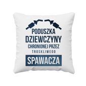 Poduszka dziewczyny spawacza - poduszka z nadrukiem