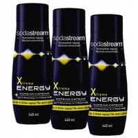 2 x 3x Syrop koncentrat do Saturatora wody Energy drink SodaStream 440ml ze
