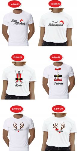 Koszulki dla Par Świąteczne MIKOŁAJKI prezent na Arena.pl