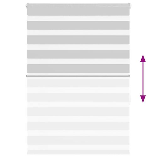 Roleta zebra, jasnoszara, szerokość tkaniny 95,9 cm, poliester na Arena.pl