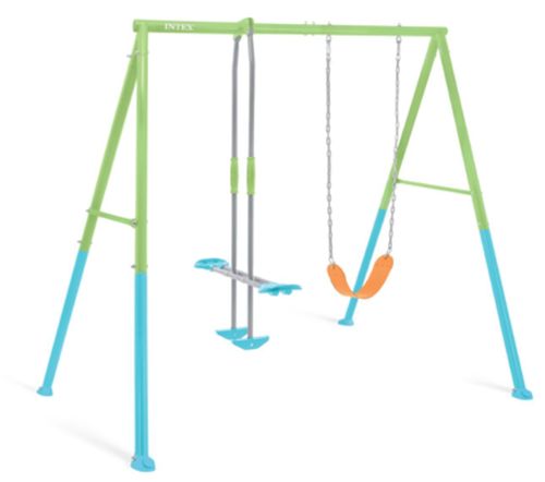 Solidna huśtawka ogrodowa 2 funkcje pas i waga Intex 44120 na Arena.pl